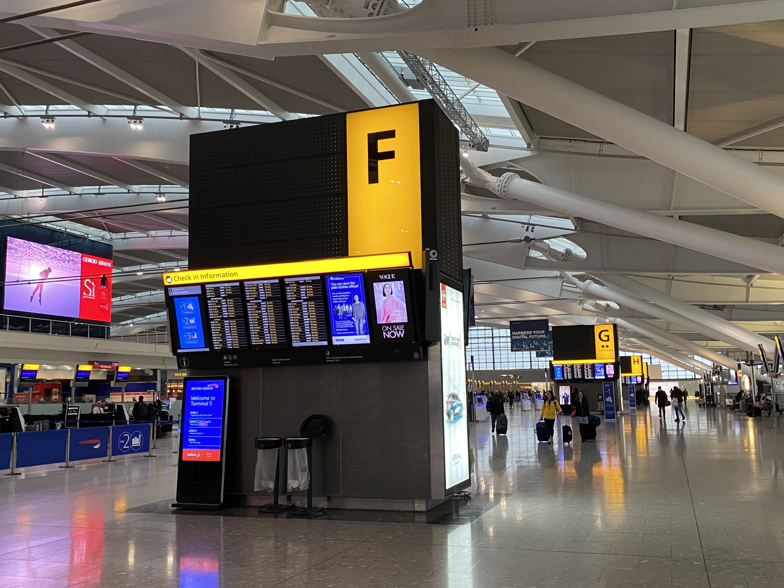 Arrival at Heathrow Terminal 5