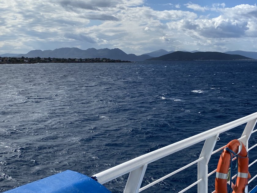 En route to the island