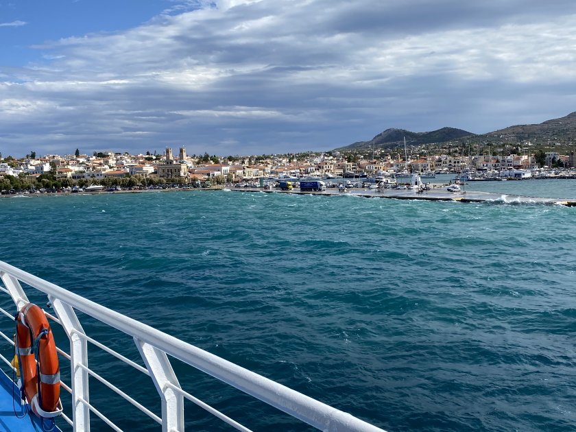 Approaching Aegina