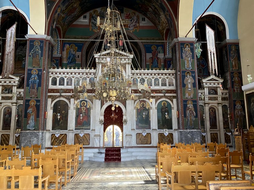 Ornate and colourful interior