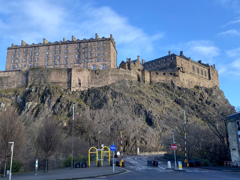 Edinburgh Castle, from Castle Terrace