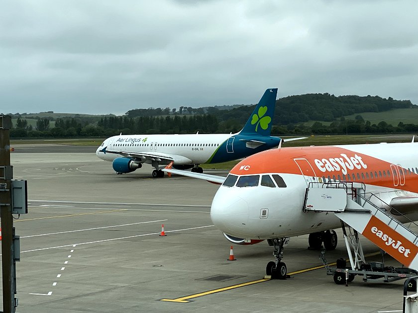 The Aer Lingus A320 is now a normal visitor, following the demise of Stobart Air