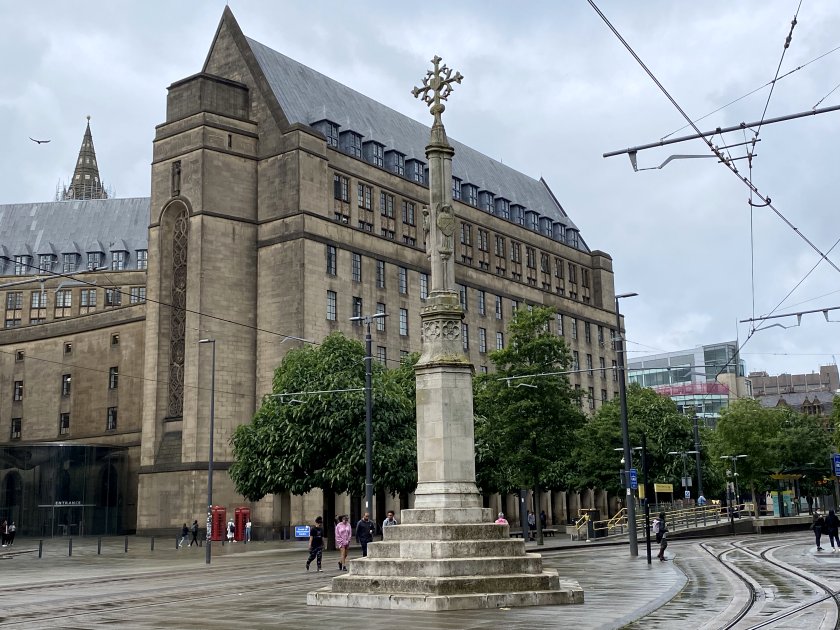Manchester Town Hall Extension (1938) & St Peter's Cross, St Peter's Square
