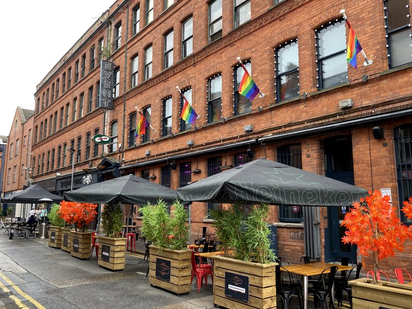 Belfast has a small and fairly discreet LGBT quarter