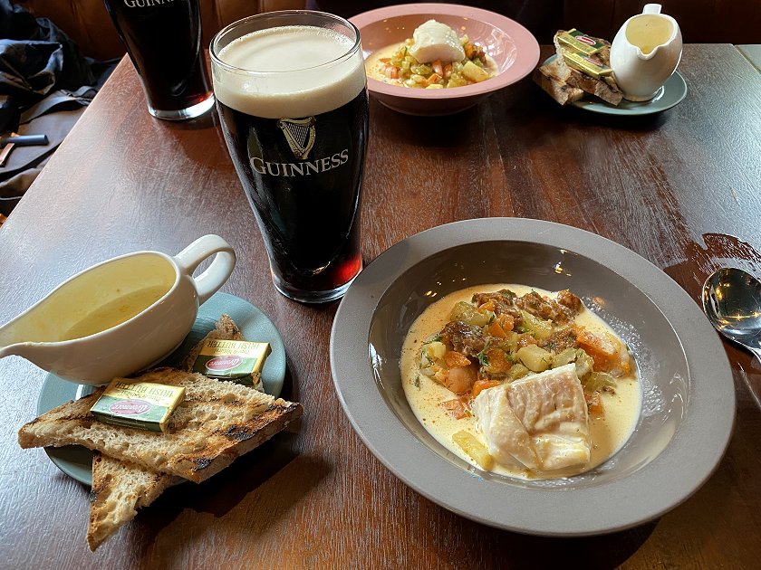 Smoked Haddock Chowder and Guinness at The Cloth Ear
