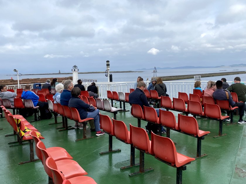 The open-deck seating probably wasn't designed for maximum comfort