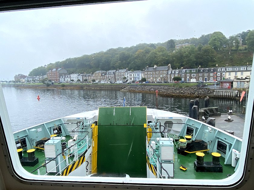 Final look at Rothesay on this damp, grey morning