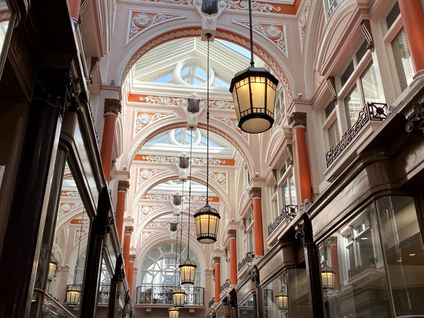 Inside the arcade, heading towards Old Bond Street