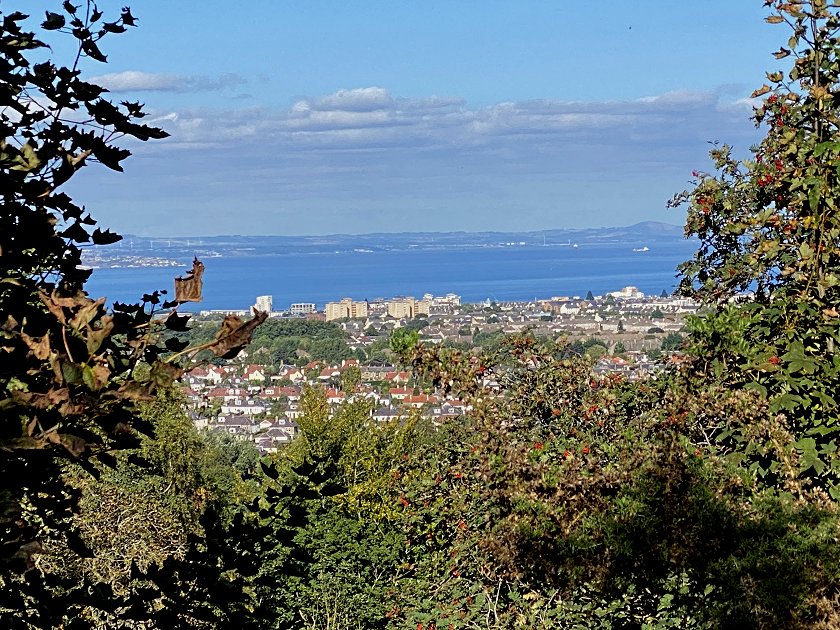 A view of North Edinburgh and across the Forth to Fife