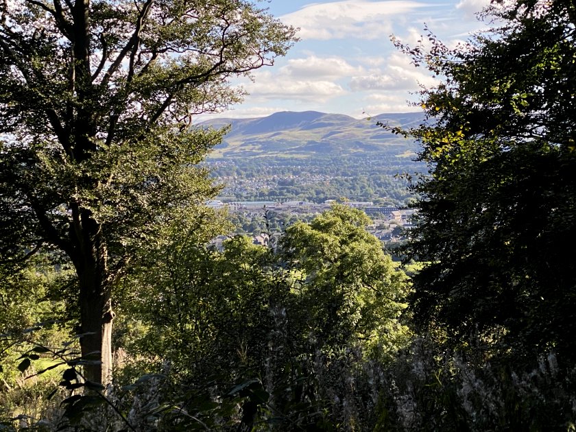 View towards the Pentland Hills