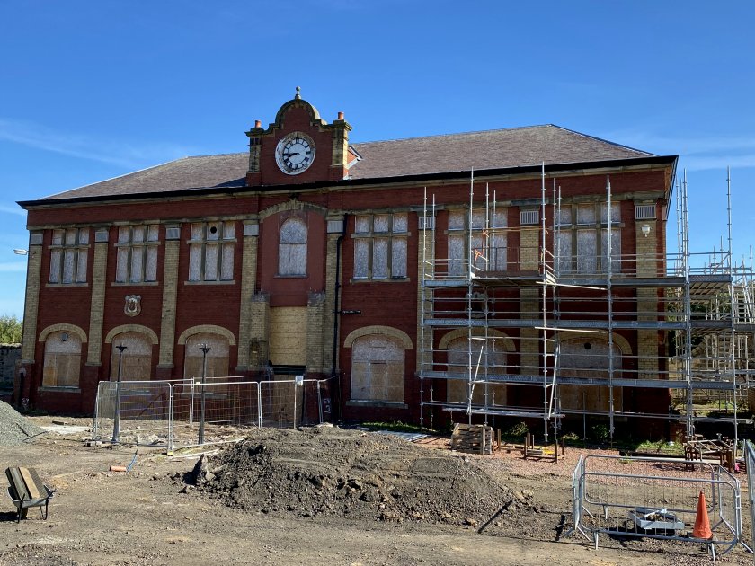 The former Granton Station building is being saved and will be the centrepiece of a new square
