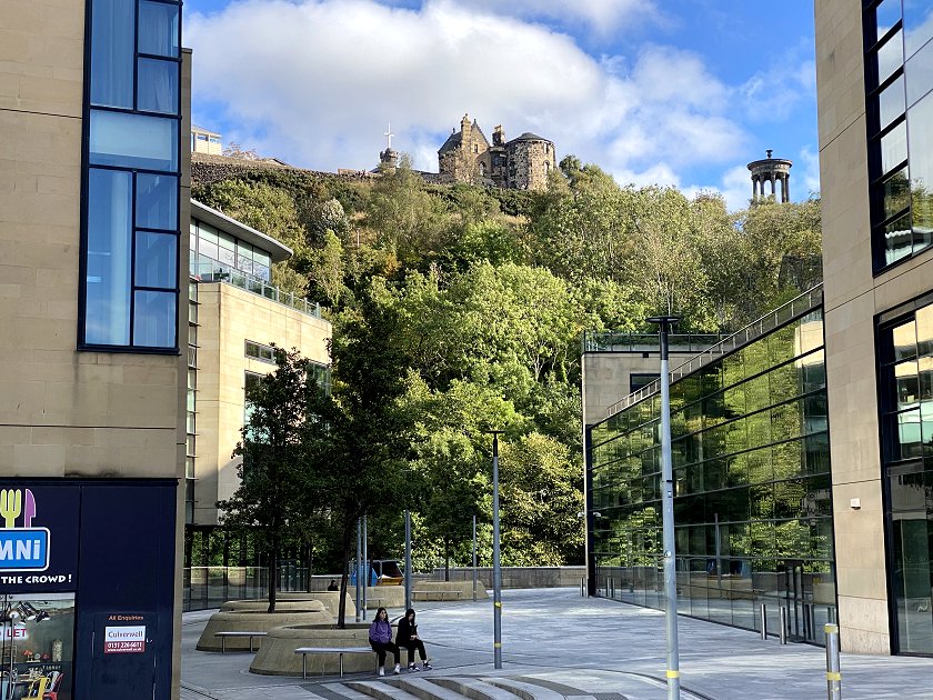 Part of Calton Hill, seen from Leith Street