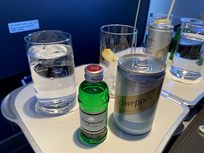 G&Ts and water in 1A/C