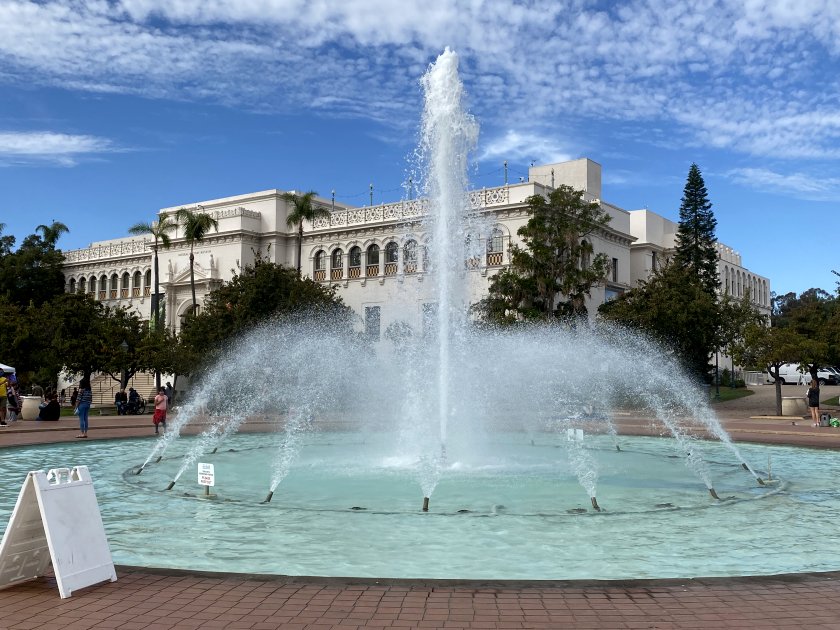 San Diego Natural History Museum and the Bea Evenson fountain