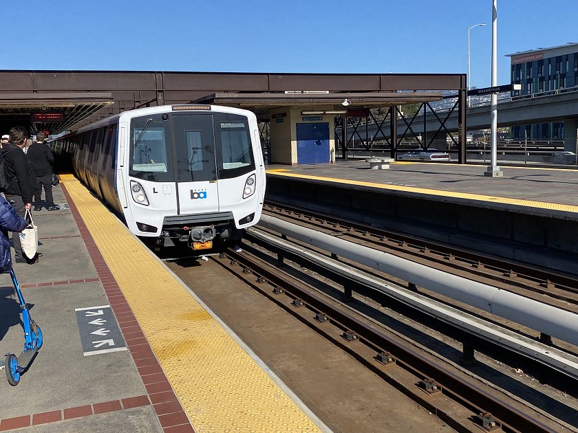 One of the new BART 'Fleet of the Future' trains being built by Bombardier
