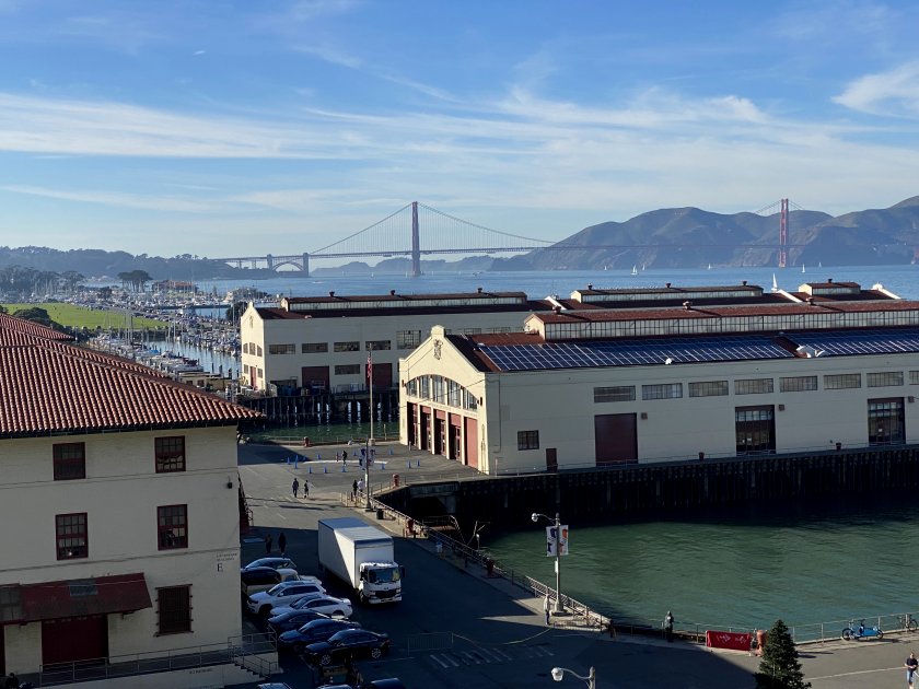 Golden Gate Bridge and Fort Mason Center for Arts & Culture