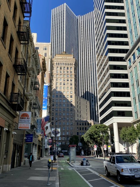 Our route to the Ferry Building included a short stretch on 2nd Street