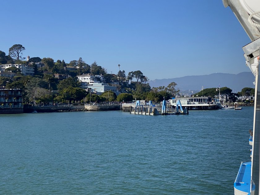 Approaching our berth at Sausalito