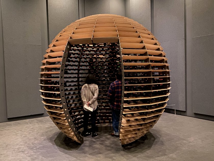 The sphere had over 1,100 speakers, each playing a different work of J S Bach