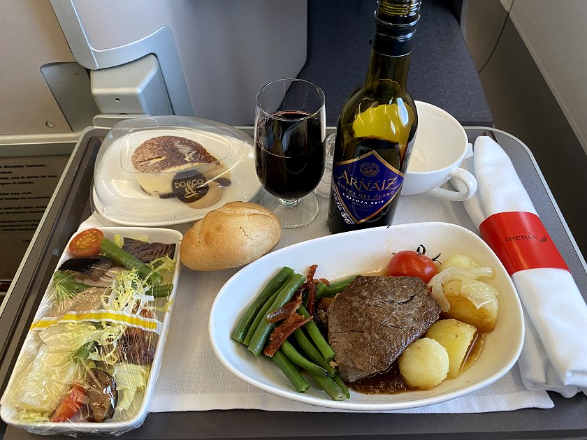 Attractive-looking meal for a short-haul flight