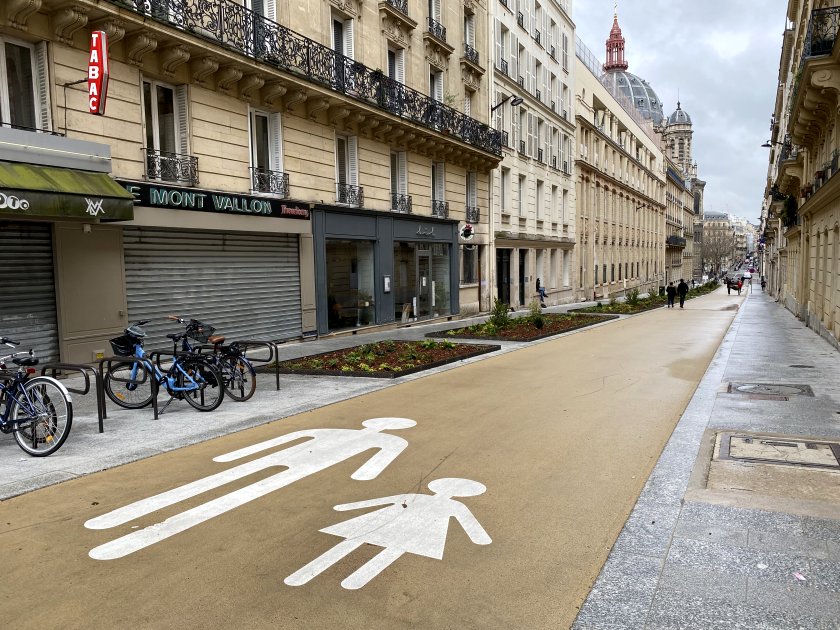Rue de la Bienfaisance has had a pedestrian-friendly makeover