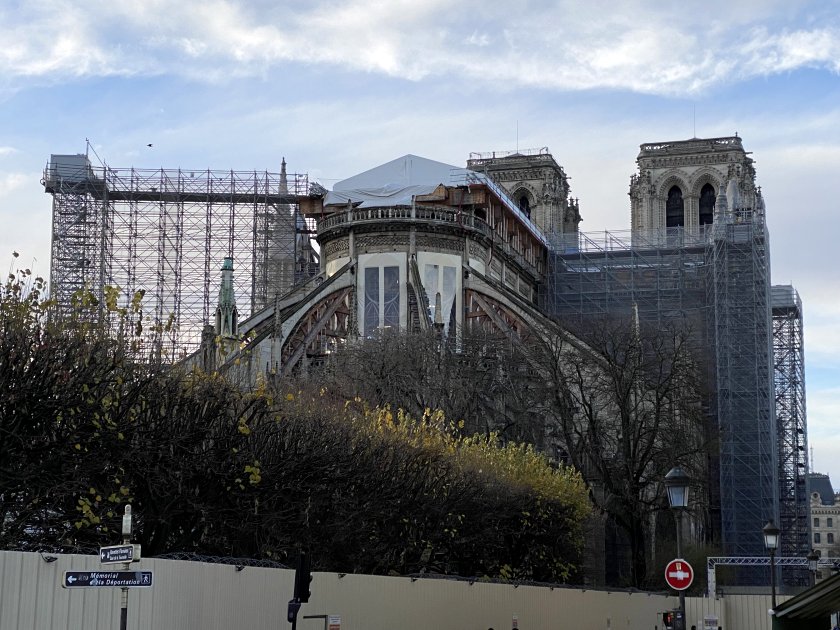 The scale of the work at Notre Dame is immediately evident