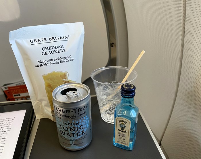 In-flight refreshment - purchased, of course