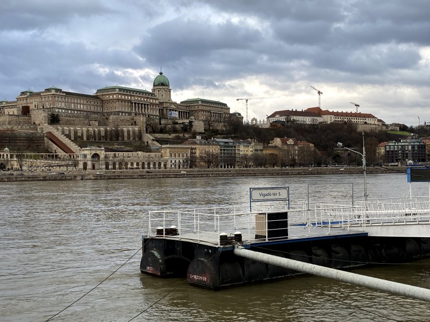 Looking across the Danube to Buda