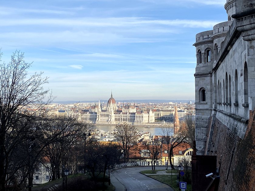 View towards the Hungarian Parliament