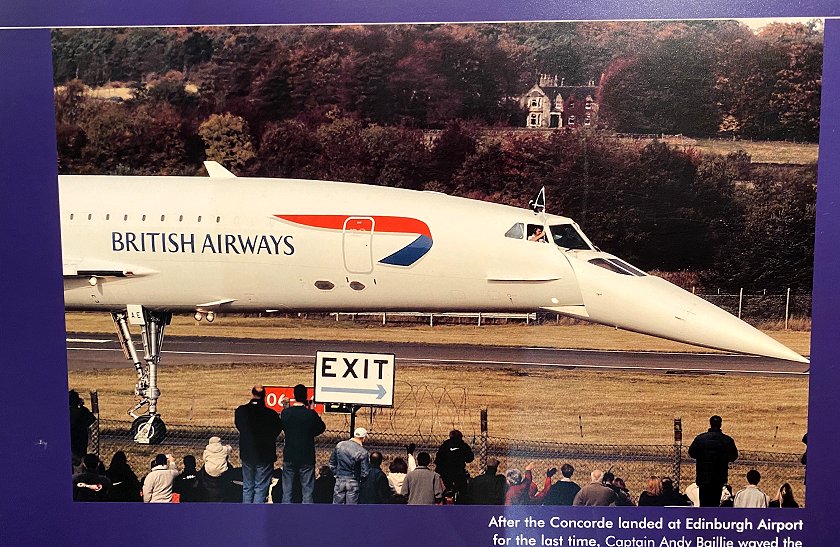 G-BOAE was the last to visit Edinburgh, on the final day of Concorde operations by BA