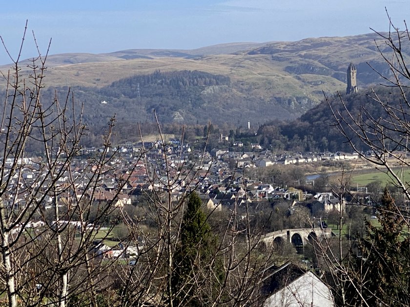 This view incudes the Wallace Monument and Stirling Bridge