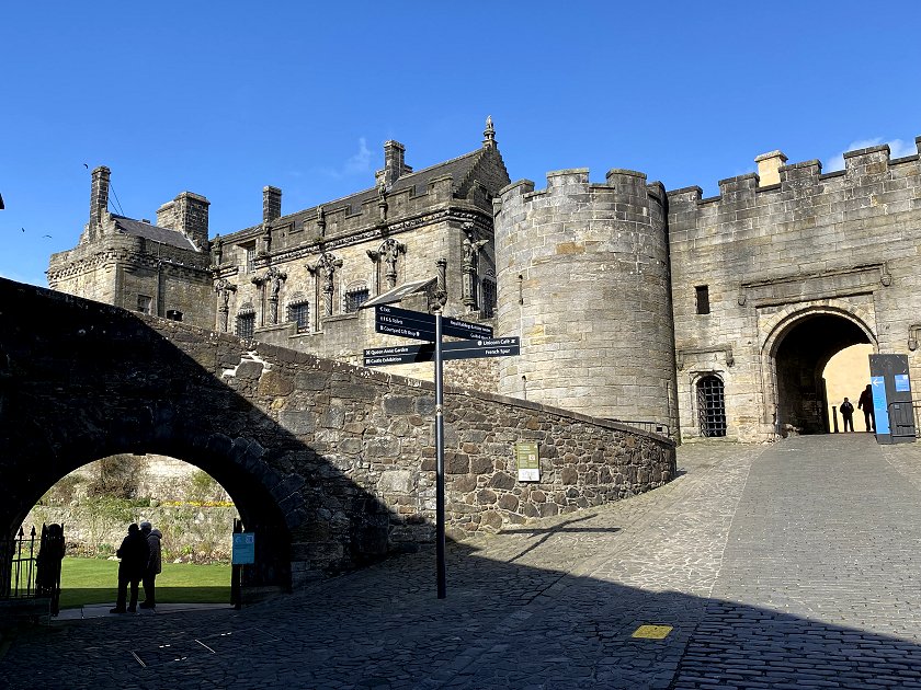 Inside the castle entrance, where would-be invaders would still have faced daunting defences
