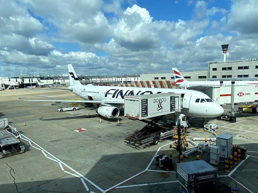 This Finnair A321 was also at T3, possibly under wet lease to BA