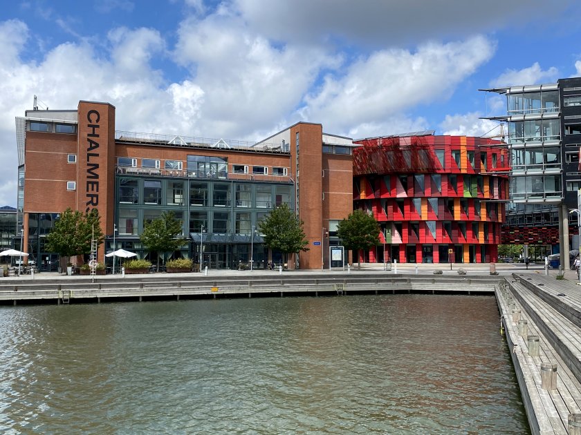 Colourful modern architecture in Lindholmen