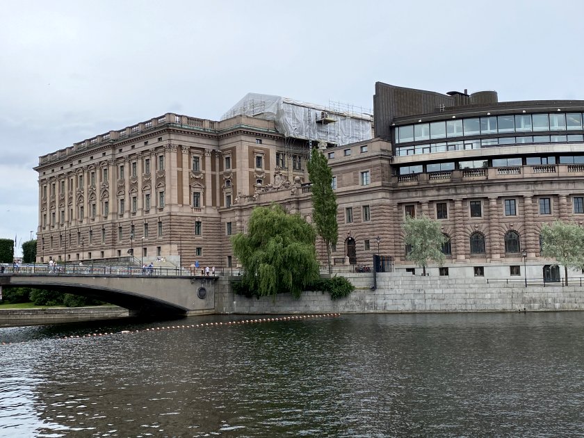 Parliament House takes up nearly half of Helgeandsholmen