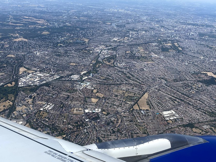 Overflying London